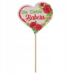  Fából készült felirat a csúcson szív Neked Nagymama ajándék Nagymama napjára (#13254)