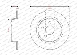 FERODO Disc frana FERODO PREMIER DDF3123 (DDF3123)