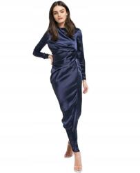 Asos Ruha Maxi Sötétkék Fodros Szatén 36 S Szm S