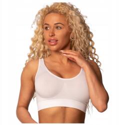 Markal Melltartó Puha Női felső Melltartó Nélkül Sima Kényelmes Fitnesz S/m (Staniki Damskie Biały Top Biustonosz)
