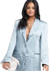  Oversize Blézer Kék Szatén 34 Xs Szm 34