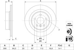 Bosch Disc frana BOSCH 0 986 479 J70 (0 986 479 J70) - fixbox