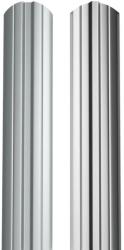 BILKA Sipca metalica pentru gard BILKA model Berna Argintiu Ral 9006 Lucios 105 mm 0.45 mm 100cm (25384)