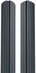 BILKA Sipca metalica pentru gard BILKA model Berna Gri Antracit Dublu Ral 7016 Lucios 105 mm 0.40 mm 100cm (25528)