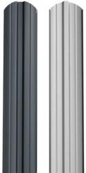 BILKA Sipca metalica pentru gard BILKA model Berna Gri Antracit Ral 7016 Lucios 105 mm 0, 40 mm 100cm (25137)