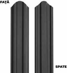 BILKA Sipca metalica pentru gard BILKA Gri Antracit Dublu Ral 7016 Lucios 92.9 mm 0.40 mm 100cm (24793)