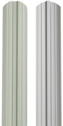 BILKA Sipca metalica pentru gard BILKA model Berna Alb Ral 9002 Lucios 105 mm 0.45 mm 100cm (25349)