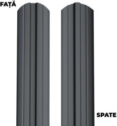 BILKA Sipca metalica pentru gard BILKA model Berna Gri Grafit Dublu Ral 7024 Mat 0.40 mm 100cm (25025)