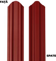 BILKA Sipca metalica pentru gard BILKA Rosu Maroniu Dublu Ral 3009 Lucios 92.9 X 0.60 mm 100cm (17820)