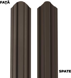BILKA Sipca metalica pentru gard BILKA Maro Inchis Dublu Ral 8019 Lucios 92.9 X 0.60 mm 100cm (17924)