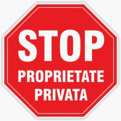 Creative Sign Indicator proprietate privata, Pvc 2Mm