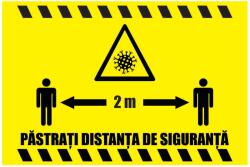 Creative Sign Indicator Pastrati Distanta De Siguranta 2M Creative Sign