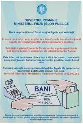 Creative Sign Indicator Solicitati Bon Fiscal