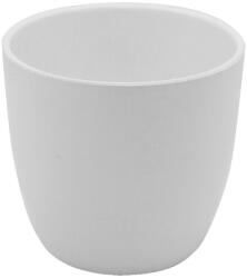 GoodHome Ghiveci din argila, alb, forma rotunda, 17 cm diametru GoodHome