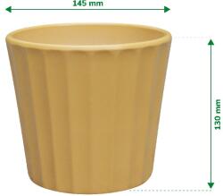 Verve Ghiveci din Argila, Galben, 14.5 cm Verve