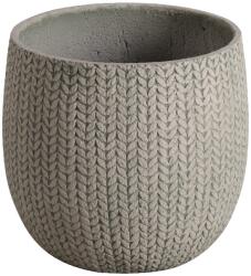 Verve Ghiveci din fibra de lut, bej, forma rotunda, 36.5 cm diametru Verve