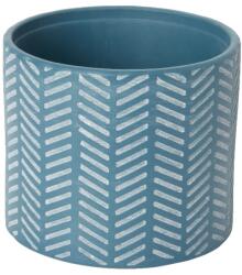 GoodHome Ghiveci din argila, albastru, forma rotunda, 16 cm diametru GoodHome