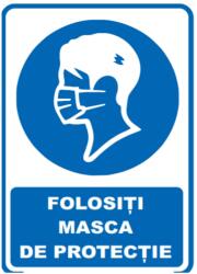 PROTEK Indicator "FOLOSITI MASCA DE PROTECTIE", 20x30