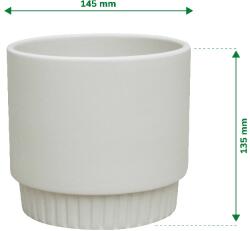 Verve Ghiveci din Argila, Alb, 14.5 cm Verve
