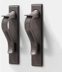 GOODHOME Set manere GOODHOME Toum, aluminiu, 11.5 cm, gri, 2 bucati