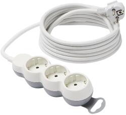 Diall Prelungitor 3 prize, cu comutator, alb, 16 A, 1.5 mmp x 4 m Diall