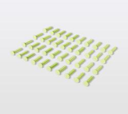 GOODHOME Cuie fixare plinta, PVC, alb, 27 x 5 x 5 mm GoodHome