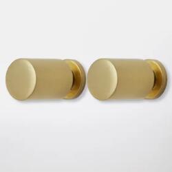 GOODHOME Set manere GOODHOME, aliaj zinc, 2.2 cm, alama, 2 bucati