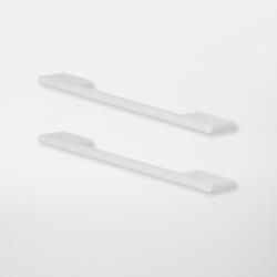 GOODHOME Set manere GOODHOME Cacao, aluminiu, 22 cm, alb, 2 bucati