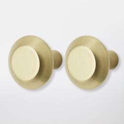 GOODHOME Set butoni GOODHOME Nucusoara, aluminiu, 3.2 cm, auriu, 2 bucati