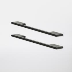 GOODHOME Set manere GOODHOME Cacao, aluminiu, 22 cm, negru, 2 bucati