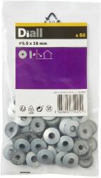 DIALL Saiba epdm Diall, din otel-carbon diam. 5, 5x16, 50 bucati, argintiu