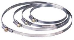 VENTS Colier metal, 119 - 131 mm, zinc