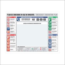 Retail Solutions Indicator Plan Evacuare 30X40cm Bi Retail Solutions