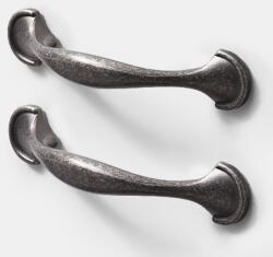 GOODHOME Set manere GOODHOME Ezov, aliaj aluminiu, 11.8 cm, gri, 2 bucati