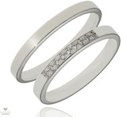 Újvilág Kollekció Fehér arany férfi karikagyűrű 60-as méret - U25133/60-DB