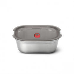 black+blum Кутия за храна Black+Blum Meal Prep FBSS-BX-S017, 600 ml, Правоъгълна, Подходяща за фурна, Без BPA, Неръждаема стомана, Сив/Червен (FBSS-BX-S017)