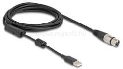 Delock Magas felbontású audio analóg - digitális átalakító kábel XLR 3 tű A típusú USB 3 m (DL84178) (DL84178)