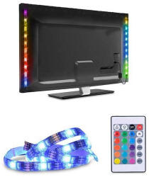 Solight LED RGB Strip pentru TV, 2x 50cm, USB, comutator, telecomandă (WM504)