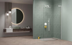 Radaway Modo SL II White Walk-in fehér zuhanyfal 105 átlátszó jobbos