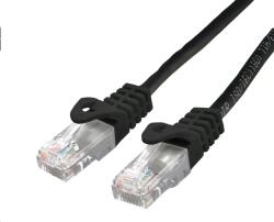 C-TECH Patchcord Cat6, UTP, negru, 0.25m (CB-PP6-025BK)