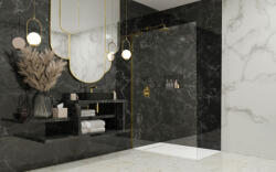 Radaway Modo SL II Gold Walk-in arany zuhanyfal 55 átlátszó balos