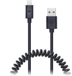 CONNECT IT Cablu flexibil spiralat USB CONNECT IT Wirez Apple Lightning, 1, 2 m, negru (CI-682)