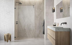 Radaway Essenza Pro Brushed GunMetal Walk-in szálcsiszolt fegyvermetál zuhanyfal 120 átlátszó