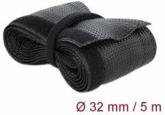 Delock Înveliș velcro împletit 5 m 32 mm negru (19055)