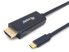 Equip Kábel - 133412 (USB-C to HDMI, apa/apa, 4K/30Hz, műanyag burkolat, 2m) (EQUIP_133412) (EQUIP_133412)