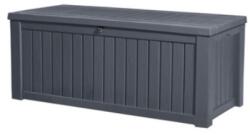 Keter ROCKWOOD műanyag kerti tároló 570L Grafitszürke színű (601781912)