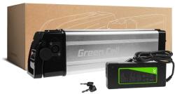 Green Cell elektromos kerékpár akkumulátor 36V 10, 4Ah 396Wh Silverfish Ebike 4 tűs Powerhog, Volta, E-Trends, Zündapp számára, töltővel együtt (EBIKE12STD)