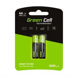 Green Cell újratölthető akkumulátorok 2x AA HR6 2600mAh 2600mAh (GR05)
