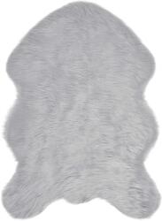 vidaXL Műgyapjú Szőnyeg Tafalla Szürke 60 x 90 cm Poliészter 42021541 (42021541)