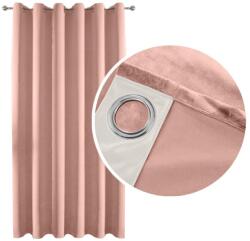 Meble od Nowa Függöny, márkajelzés nélküli, 140x250 cm, 90%-ban átlátszatlan, karikákkal, fűzőlyukakkal, púderrózsaszín, a szett tartalma: 1 darab, poliészter, mosásálló anyag, Oeko-Tex tanúsítvánnyal, puha tapintá